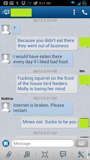 Illustration for article titled I am a delight to text with.